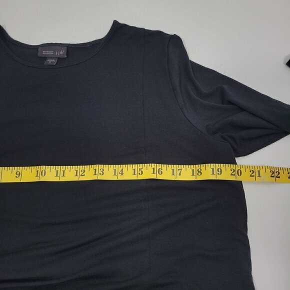 J. Jill Wearever Collection Women's Black Long Sleeve Modern Tunic Top Size M - Picture 14 of 15